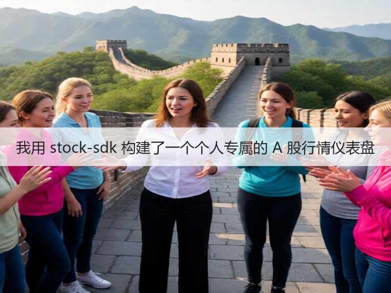我用 stock-sdk 构建了一个个人专属的 A 股行情仪表盘