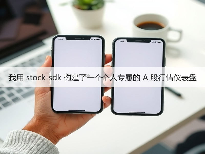 我用 stock-sdk 构建了一个个人专属的 A 股行情仪表盘