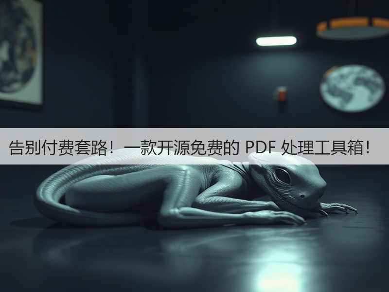 告别付费套路！一款开源免费的 PDF 处理工具箱！(图1)