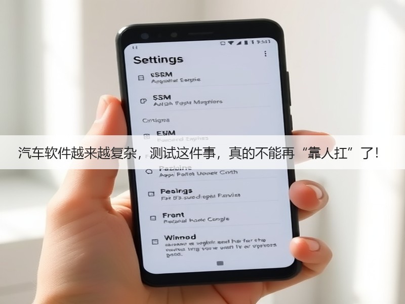 汽车软件越来越复杂，测试这件事，真的不能再“靠人扛”了！(图1)