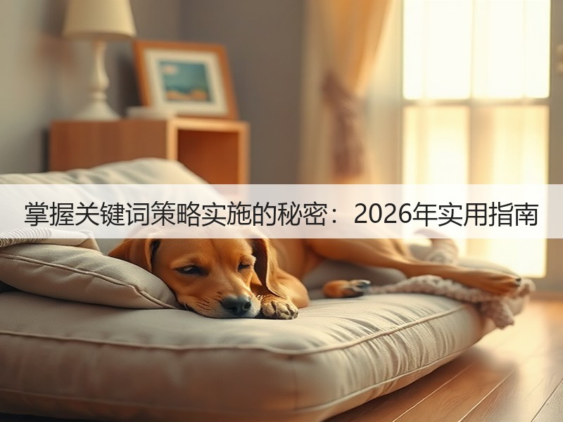 掌握关键词策略实施的秘密：2026年实用指南(图2)
