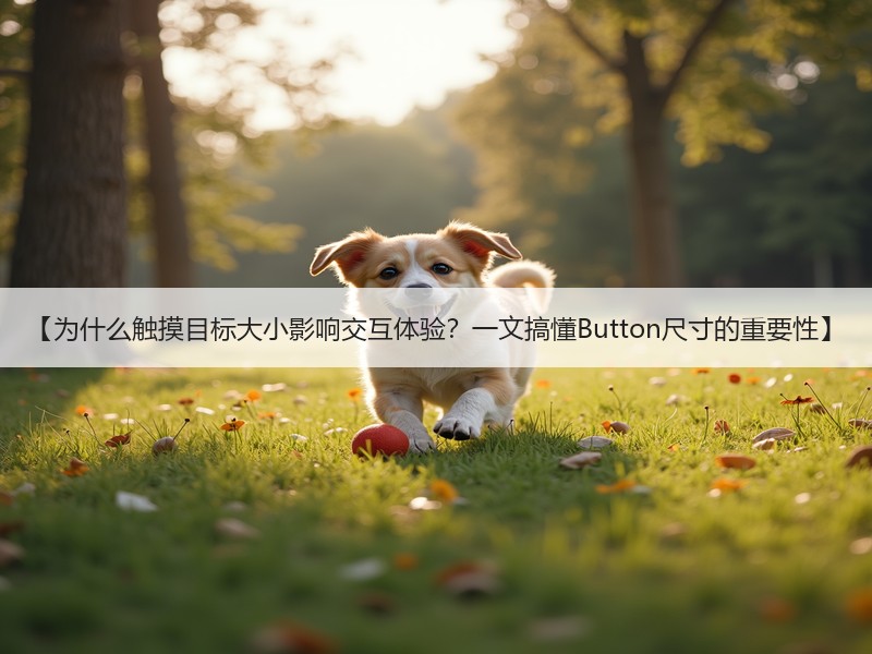 【为什么触摸目标大小影响交互体验？一文搞懂Button尺寸的重要性】