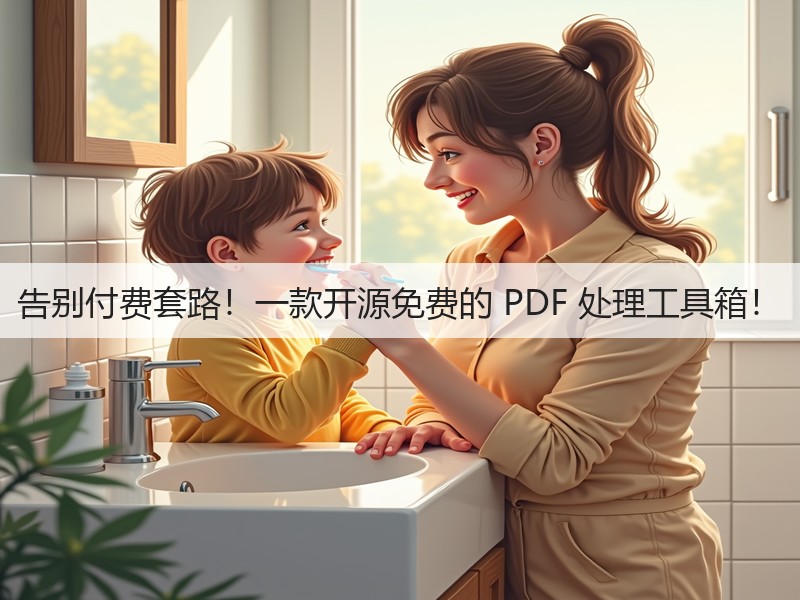 告别付费套路！一款开源免费的 PDF 处理工具箱！(图3)