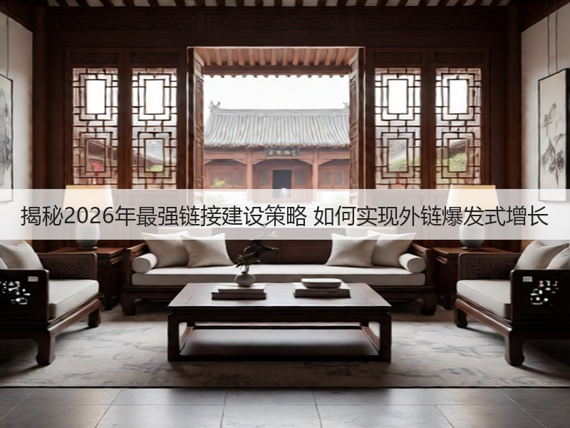 揭秘2026年最强链接建设策略 如何实现外链爆发式增长(图1)