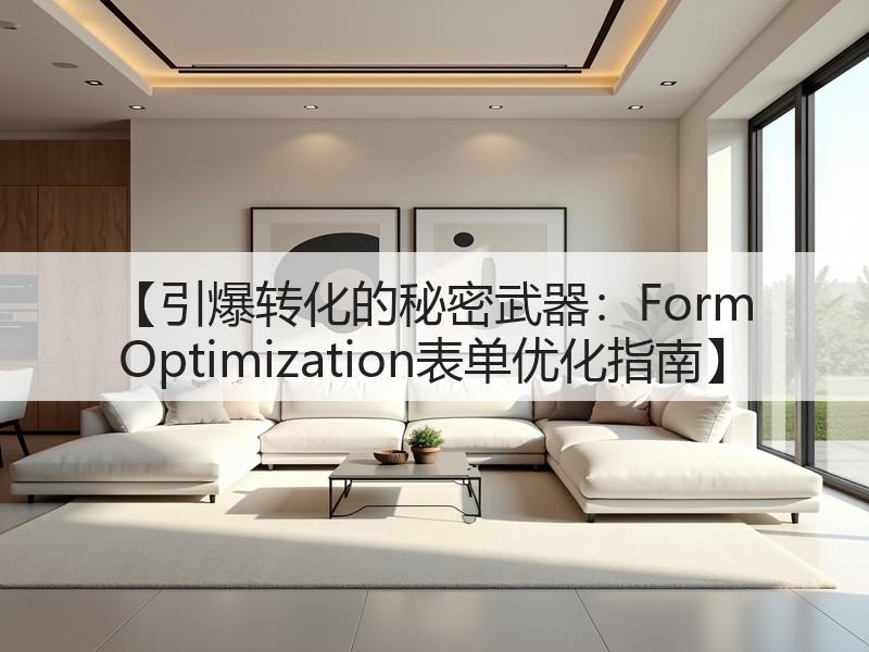 【引爆转化的秘密武器：Form Optimization表单优化指南】(图2)