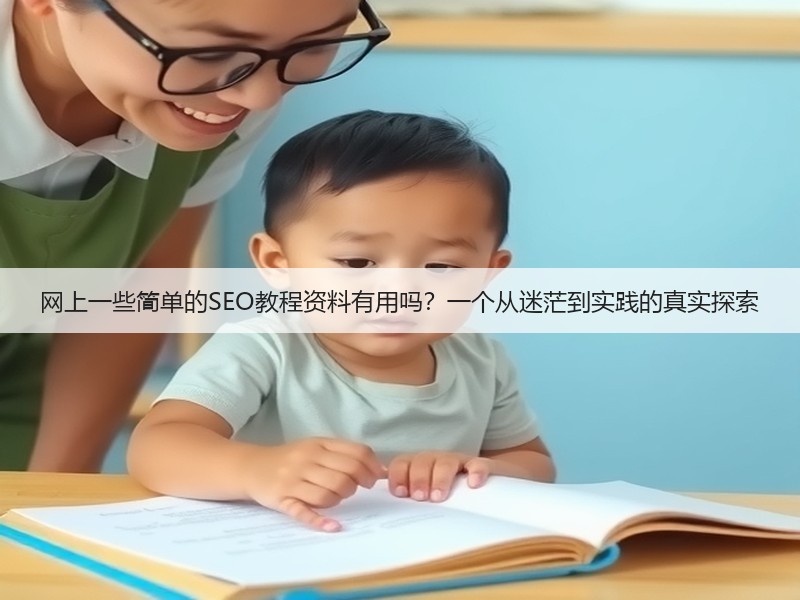 网上一些简单的SEO教程资料有用吗?一个从迷茫到实践的真实探索(图3) 网上一些简单的SEO教程资料有用吗?一个从迷茫到实践的真实探索(图3)