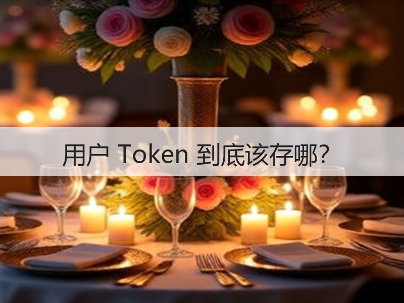 用户 Token 到底该存哪？