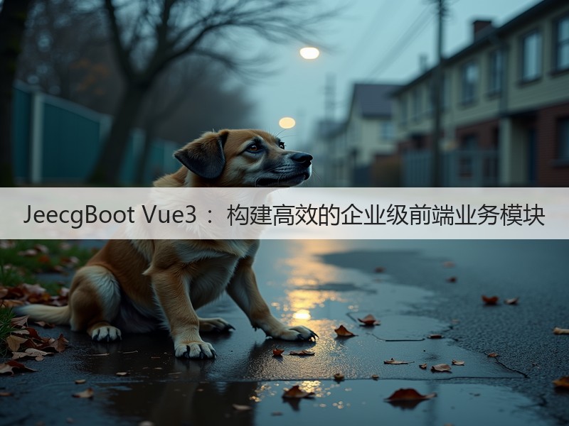 JeecgBoot Vue3 ：构建高效的企业级前端业务模块(图3)