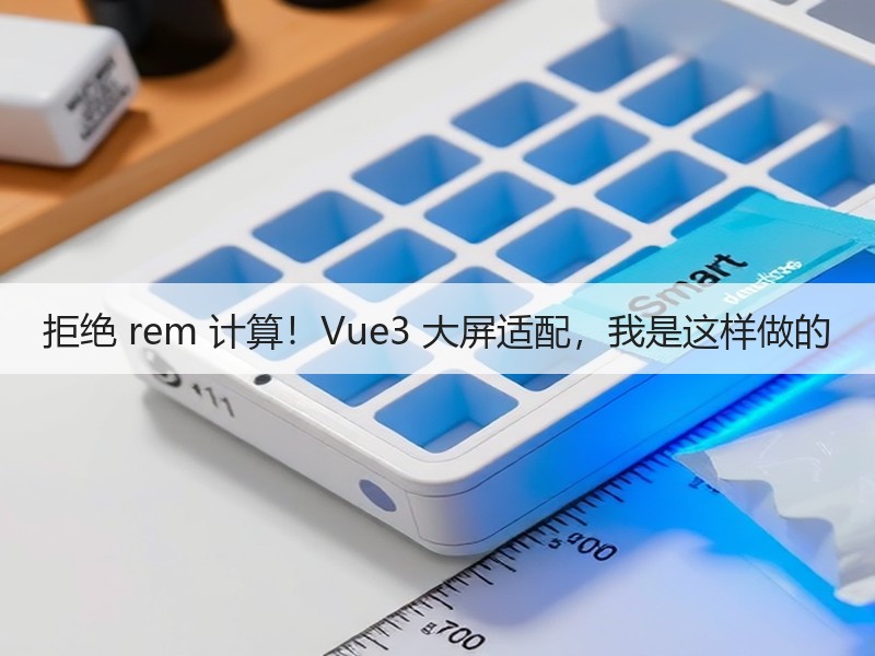 拒绝 rem 计算！Vue3 大屏适配，我是这样做的