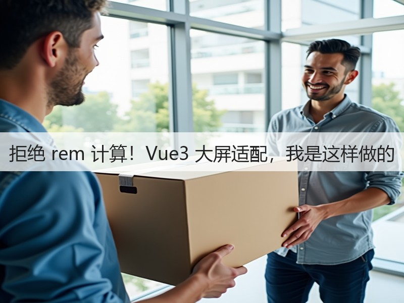 拒绝 rem 计算！Vue3 大屏适配，我是这样做的(图3)