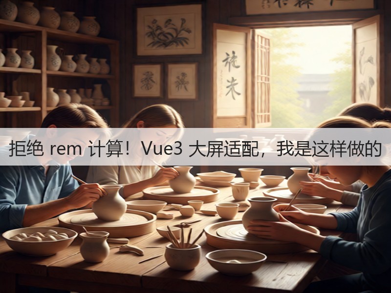 拒绝 rem 计算！Vue3 大屏适配，我是这样做的(图2)