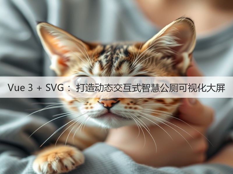 Vue 3 + SVG ：打造动态交互式智慧公厕可视化大屏(图3)
