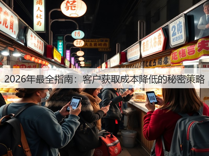 2026年最全指南:客户获取成本降低的秘密策略(图1) 2026年最全指南:客户获取成本降低的秘密策略(图1)