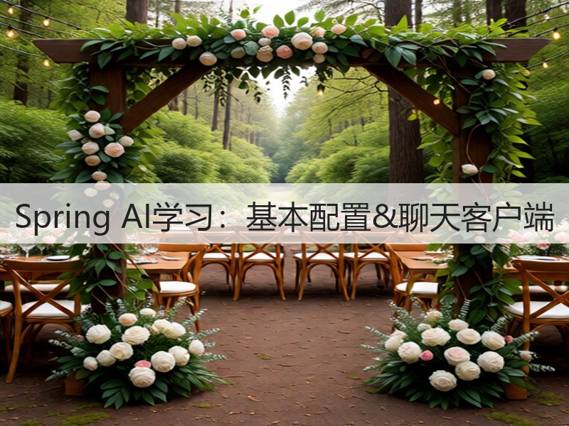 Spring AI学习：基本配置&聊天客户端(图2)