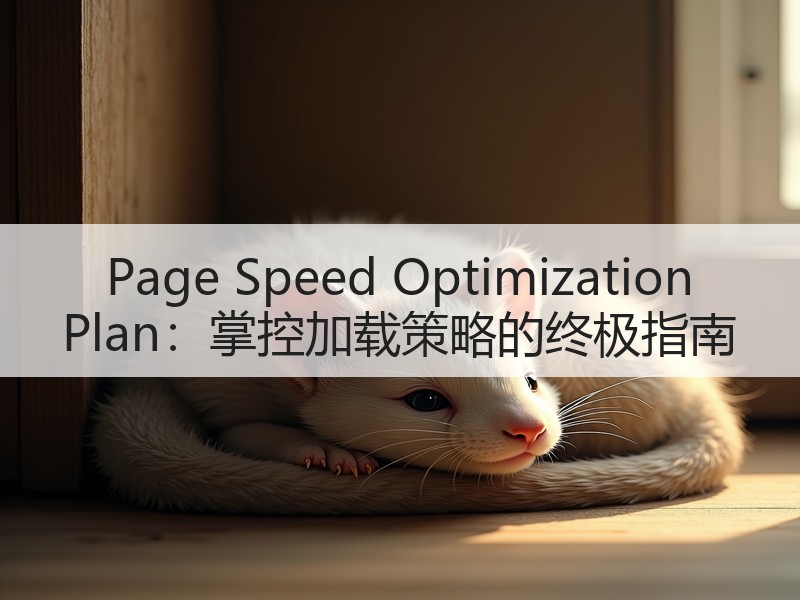Page Speed Optimization Plan：掌控加载策略的终极指南