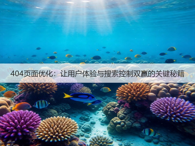 404页面优化：让用户体验与搜索控制双赢的关键秘籍