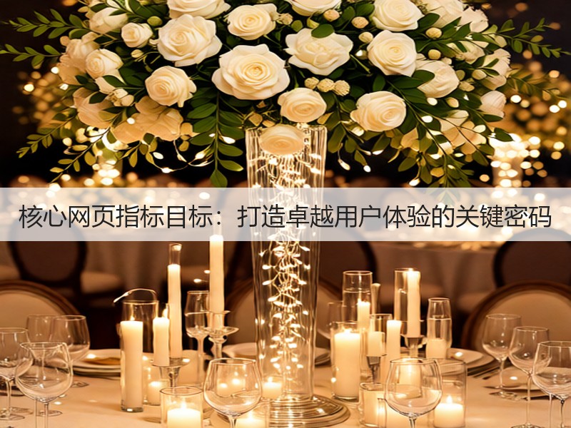 核心网页指标目标:打造卓越用户体验的关键密码(图2) 核心网页指标目标:打造卓越用户体验的关键密码(图2)