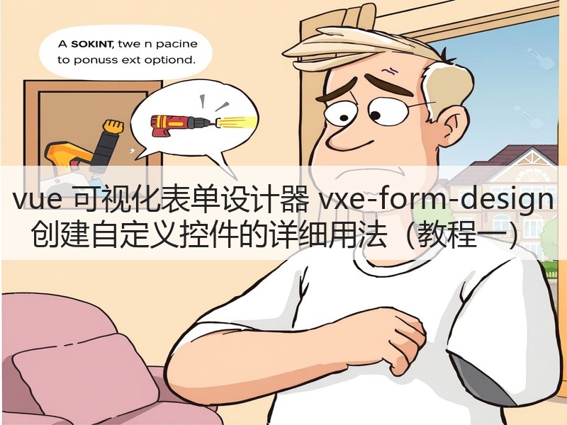 vue 可视化表单设计器 vxe-form-design 创建自定义控件的详细用法（教程一）(图2)