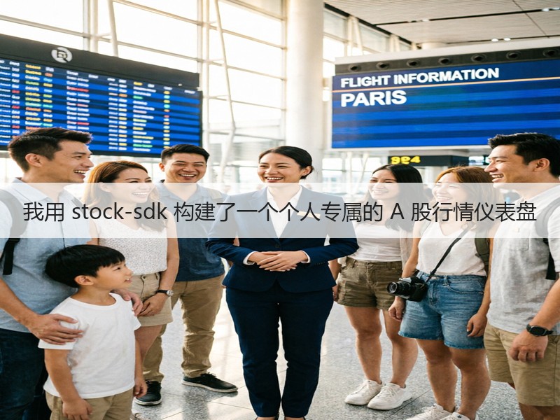 我用 stock-sdk 构建了一个个人专属的 A 股行情仪表盘