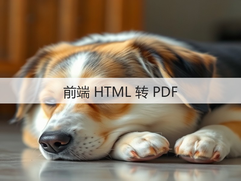 前端 HTML 转 PDF(图1) 前端 HTML 转 PDF(图1)