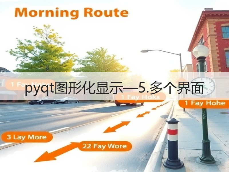 pyqt图形化显示—5.多个界面
