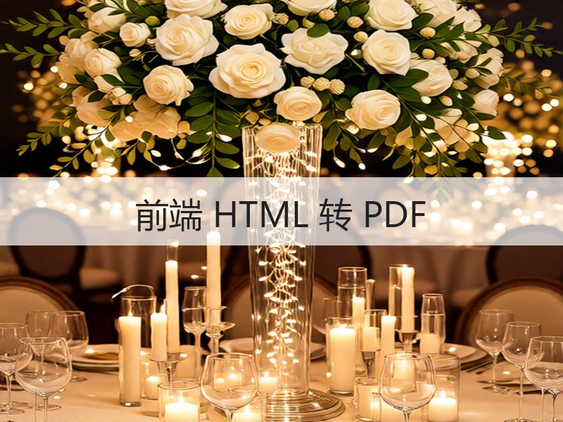 前端 HTML 转 PDF