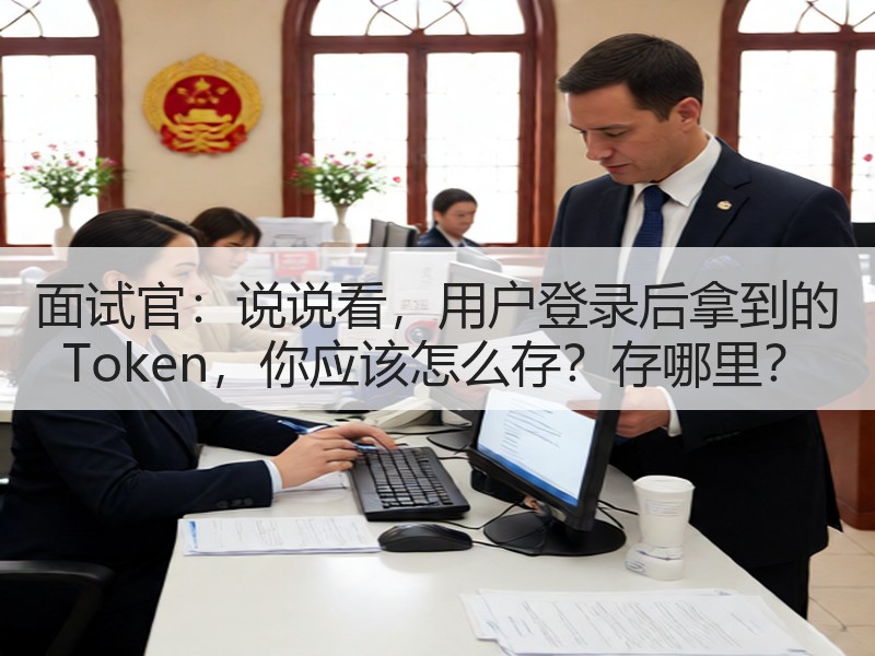 面试官：说说看，用户登录后拿到的 Token，你应该怎么存？存哪里？