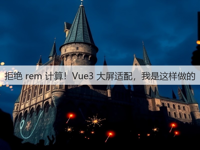 拒绝 rem 计算!Vue3 大屏适配,我是这样做的(图3) 拒绝 rem 计算!Vue3 大屏适配,我是这样做的(图3)