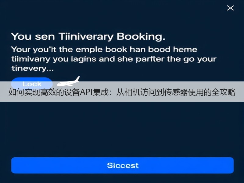 如何实现高效的设备API集成：从相机访问到传感器使用的全攻略(图2)