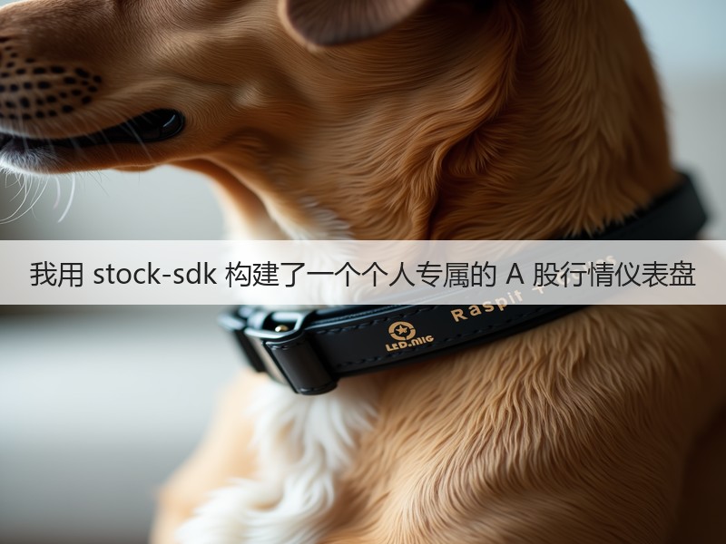 我用 stock-sdk 构建了一个个人专属的 A 股行情仪表盘(图2)