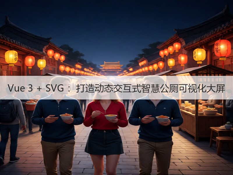 Vue 3 + SVG ：打造动态交互式智慧公厕可视化大屏