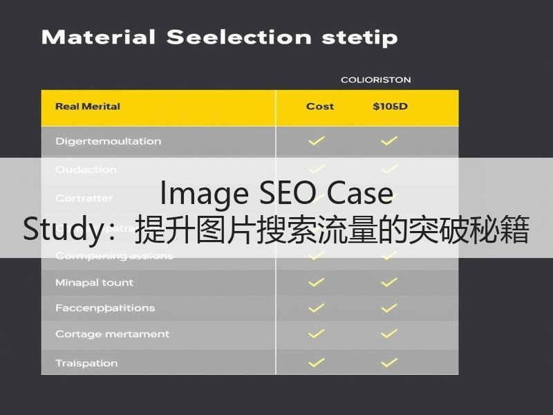 Image SEO Case Study：提升图片搜索流量的突破秘籍