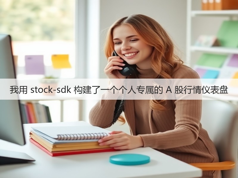 我用 stock-sdk 构建了一个个人专属的 A 股行情仪表盘(图1)