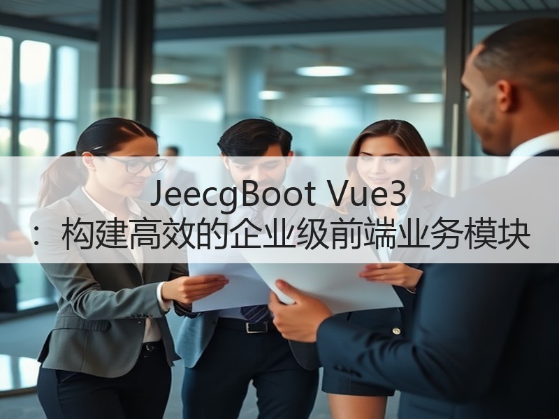 JeecgBoot Vue3 ：构建高效的企业级前端业务模块
