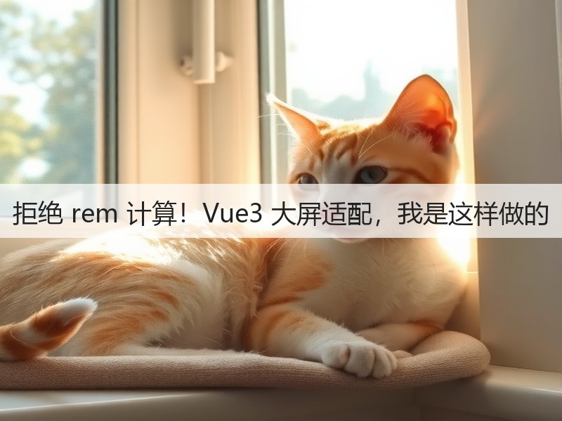 拒绝 rem 计算！Vue3 大屏适配，我是这样做的(图3)
