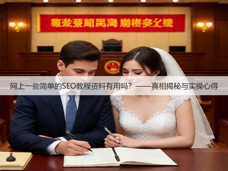 网上一些简单的SEO教程资料有用吗？——真相揭秘与实操心得(图2)
