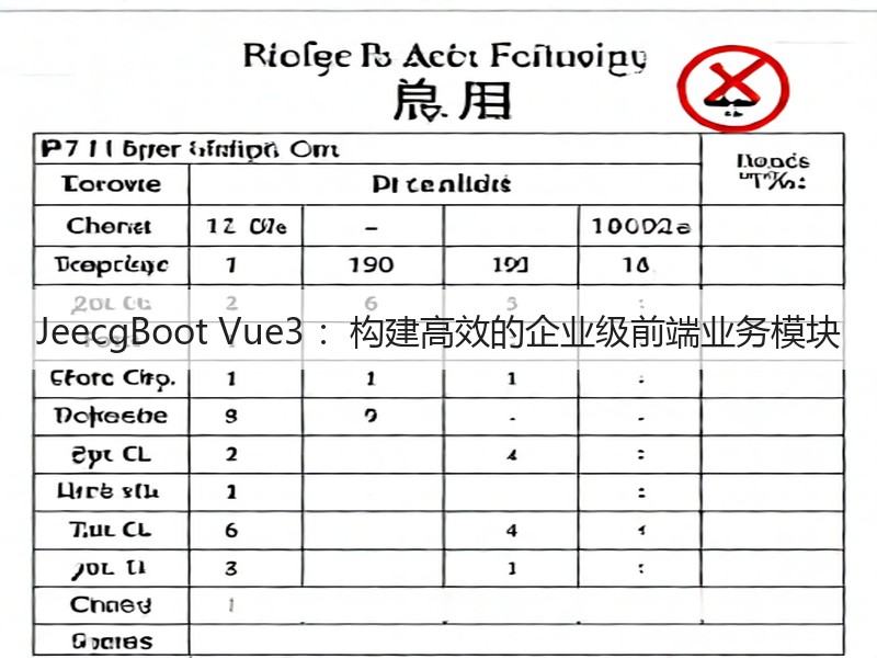 JeecgBoot Vue3 :构建高效的企业级前端业务模块(图1) JeecgBoot Vue3 :构建高效的企业级前端业务模块(图1)