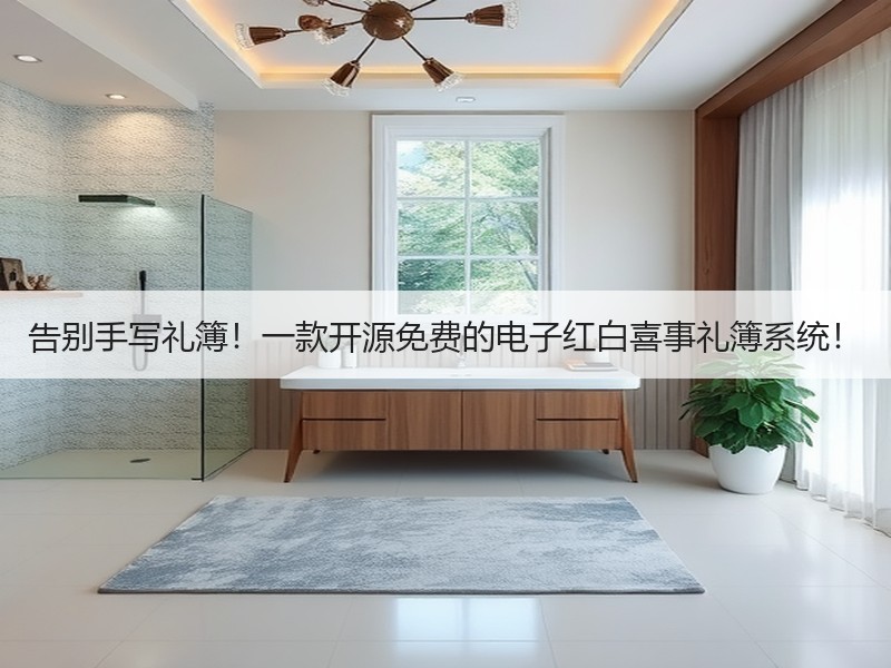 告别手写礼簿！一款开源免费的电子红白喜事礼簿系统！