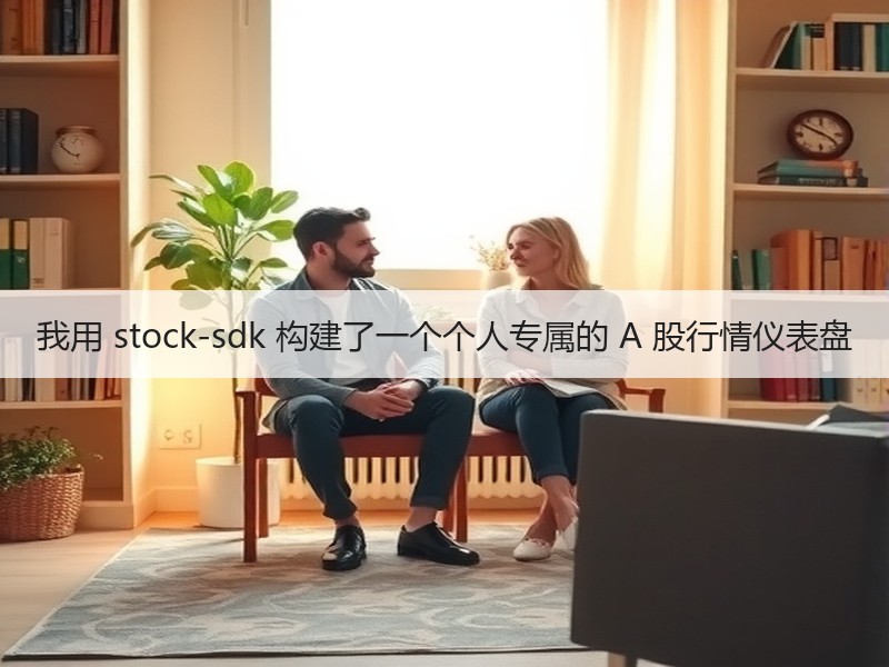 我用 stock-sdk 构建了一个个人专属的 A 股行情仪表盘