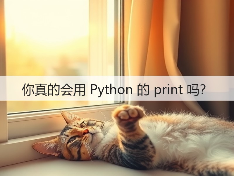 你真的会用 Python 的 print 吗？(图1)