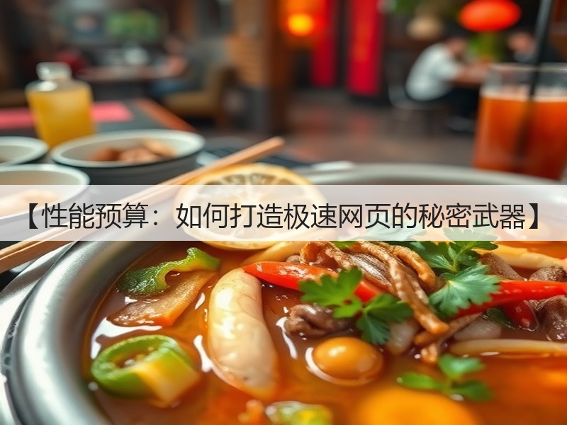 【性能预算:如何打造极速网页的秘密武器】(图1) 【性能预算:如何打造极速网页的秘密武器】(图1)