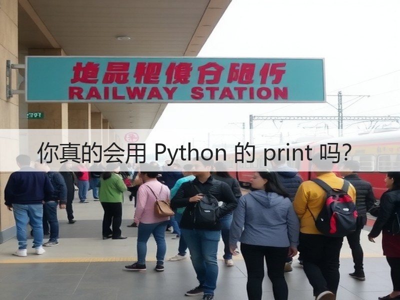 你真的会用 Python 的 print 吗?(图2) 你真的会用 Python 的 print 吗?(图2)