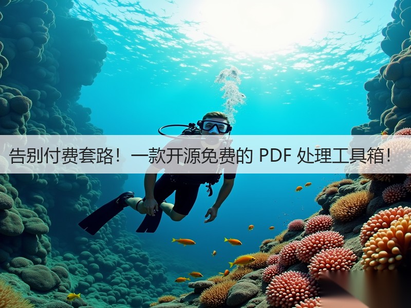 告别付费套路！一款开源免费的 PDF 处理工具箱！(图2)