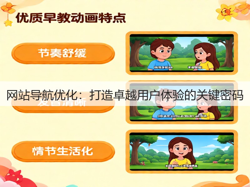 网站导航优化:打造卓越用户体验的关键密码(图1) 网站导航优化:打造卓越用户体验的关键密码(图1)
