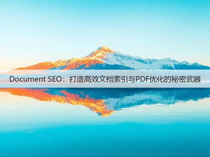 Document SEO：打造高效文档索引与PDF优化的秘密武器(图2)