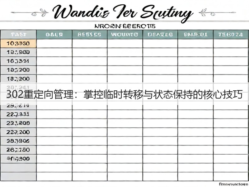 302重定向管理：掌控临时转移与状态保持的核心技巧(图3)