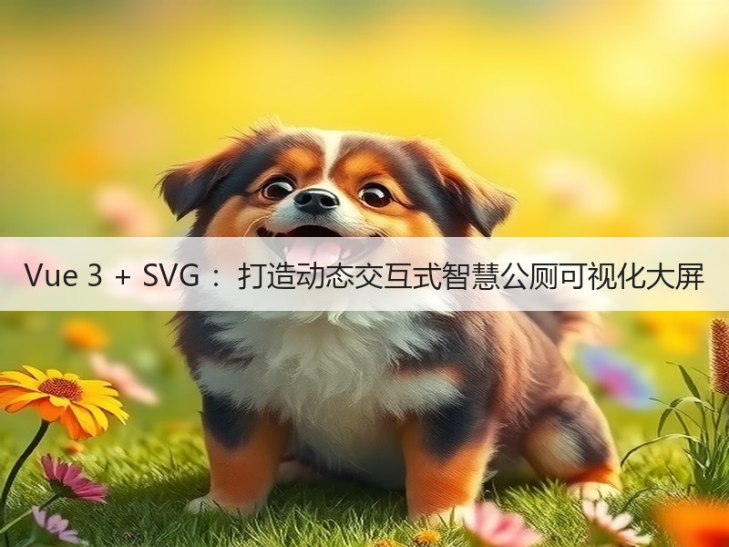 Vue 3 + SVG ：打造动态交互式智慧公厕可视化大屏