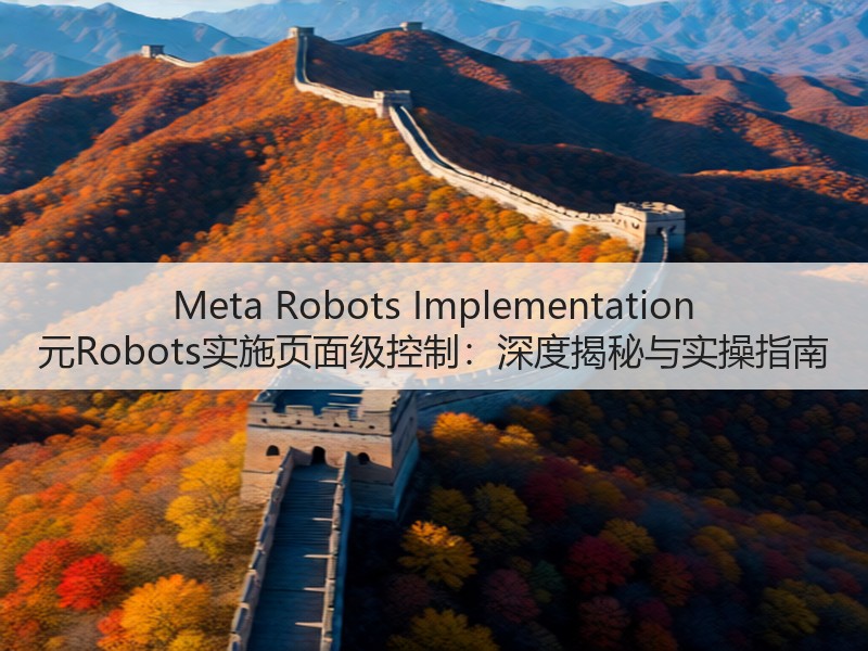 Meta Robots Implementation 元Robots实施页面级控制：深度揭秘与实操指南(图1)