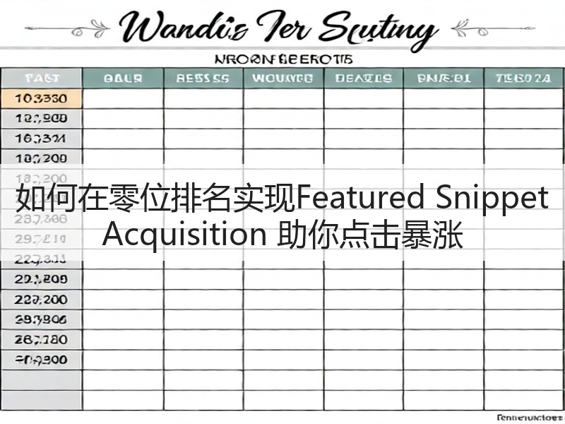 如何在零位排名实现Featured Snippet Acquisition 助你点击暴涨(图2) 如何在零位排名实现Featured Snippet Acquisition 助你点击暴涨(图2)