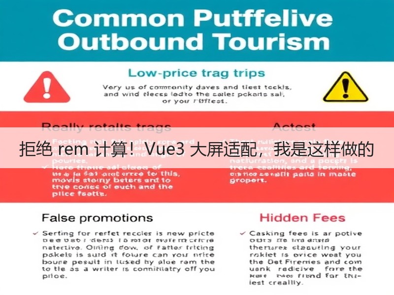 拒绝 rem 计算！Vue3 大屏适配，我是这样做的